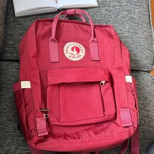 Kali Fancy Forest Red Backpack for Women